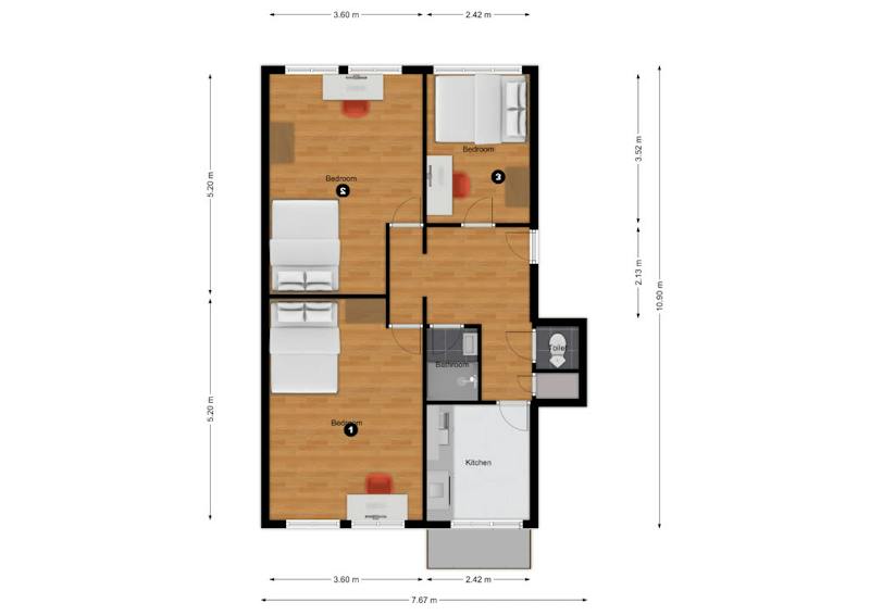 Kamer te huur in Rotterdam – Chris Bennekerslaan – foto 4