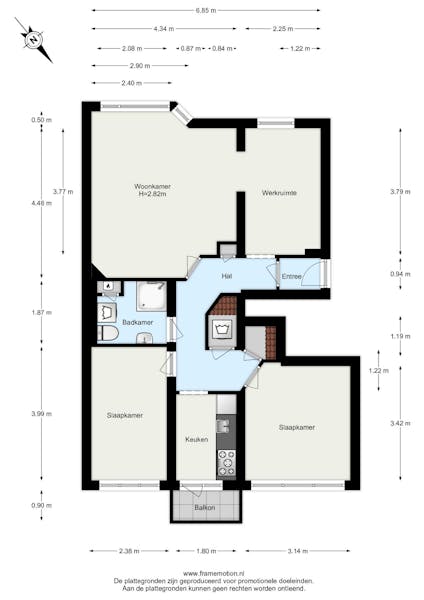 Appartement te huur in Rotterdam – Vroesenlaan – foto 1