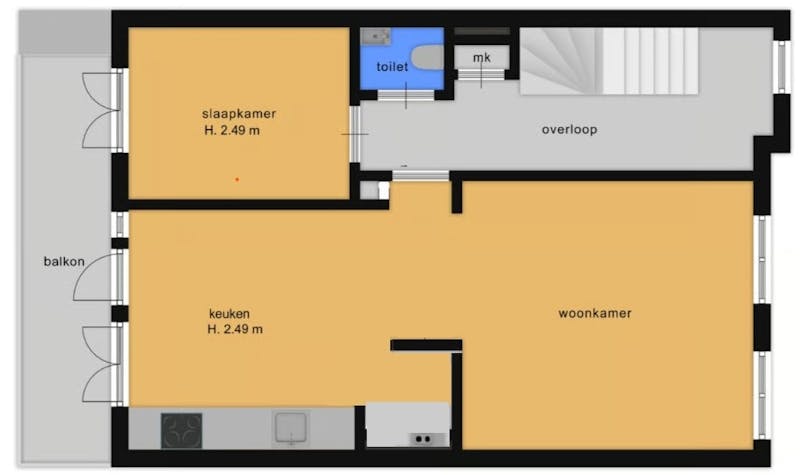 Appartement te huur in Amsterdam – Joris van Andringastraat – foto 1