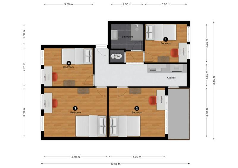Kamer te huur in Delft – Van der Lelijstraat – foto 4