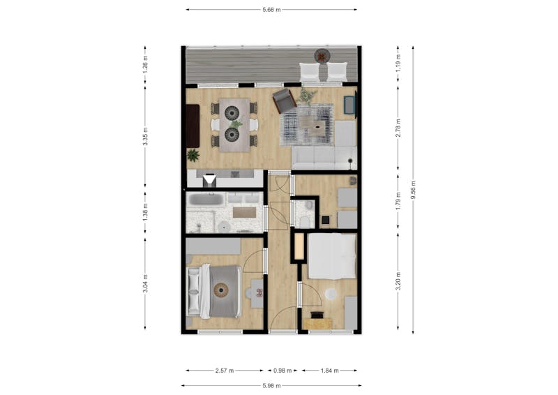 Appartement te huur in Amsterdam – Mary van der Sluisstraat – foto 2