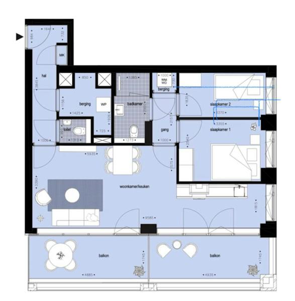 Appartement te huur in Amsterdam – Oostenburgermiddenstraat – foto 3