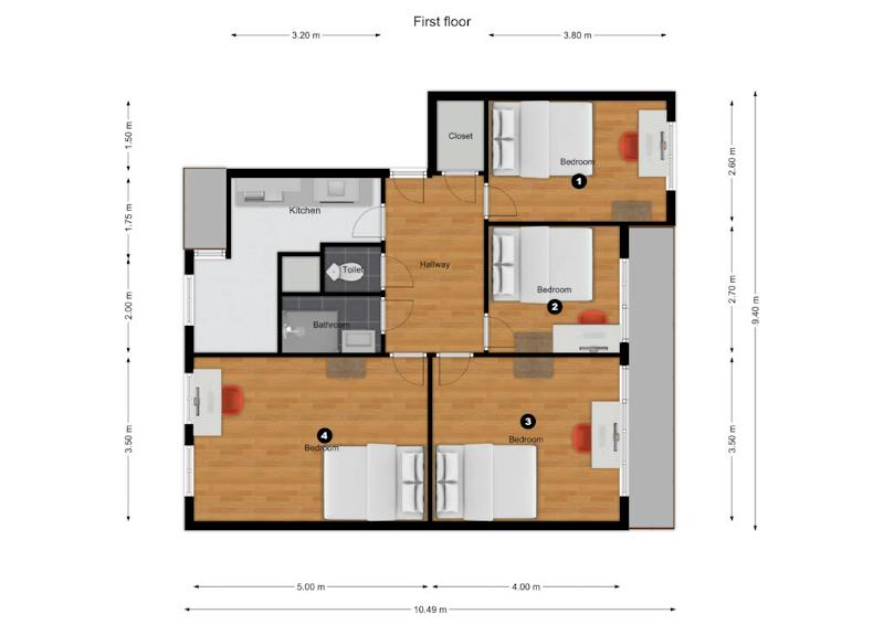 Kamer te huur in Delft – Paulus Buijsstraat – foto 3